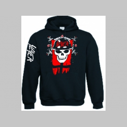 Slayer čierna mikina s kapucou stiahnutelnou šnúrkami a klokankovým vreckom vpredu Slayer čierna mikina s kapucou stiahnutelnou šnúrkami a klokankovým vreckom vpredu